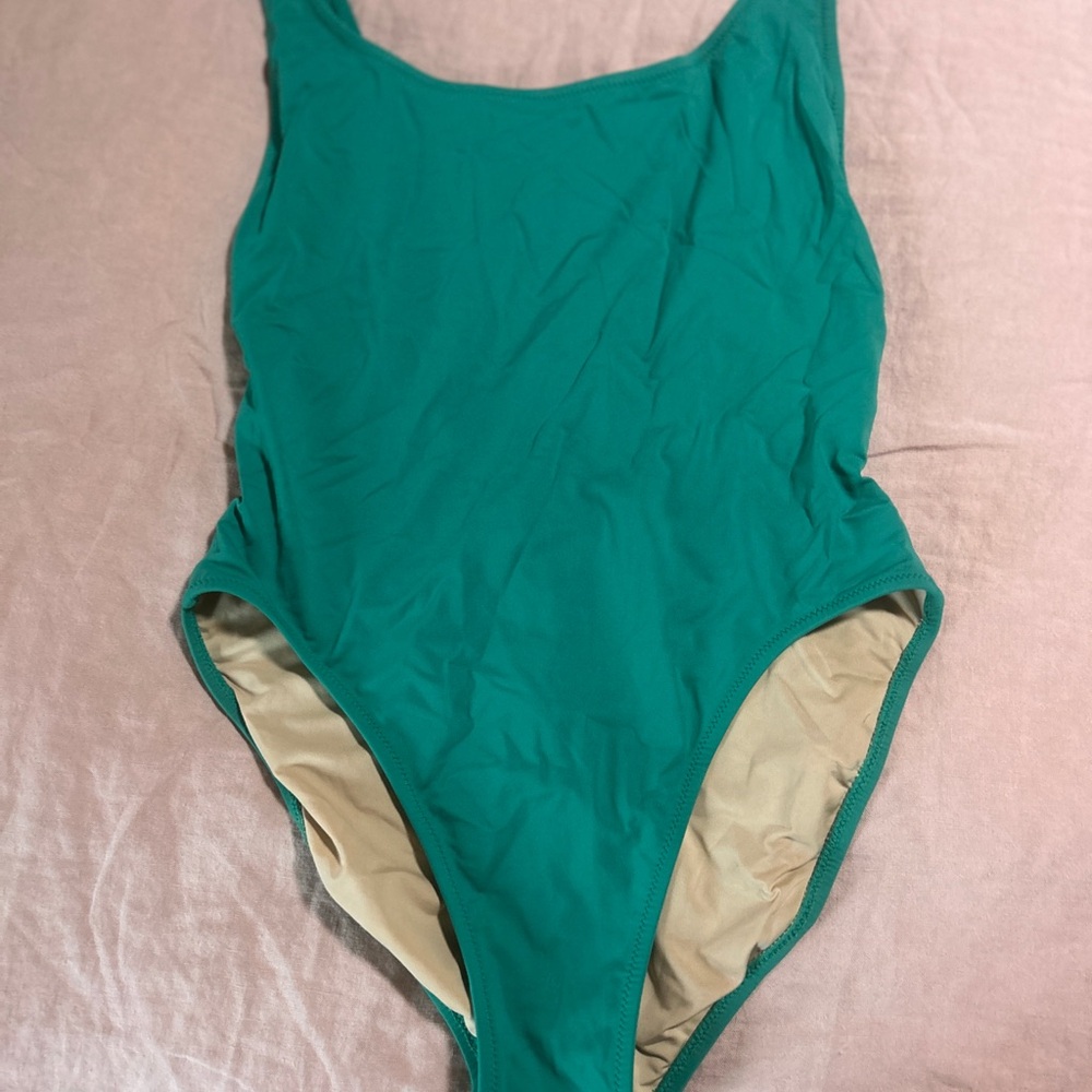 Kelly Green one piece swimsuit, jcrew